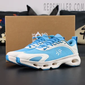 Loewe x ON Cloudsolo Blue White sneakers with shoebox