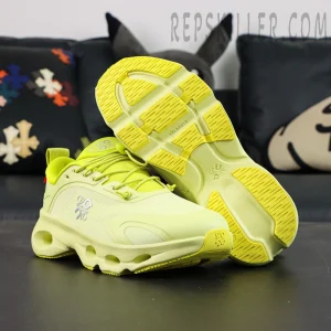 Loewe x ON Cloudsolo Lime Green sneakers, outsole detail