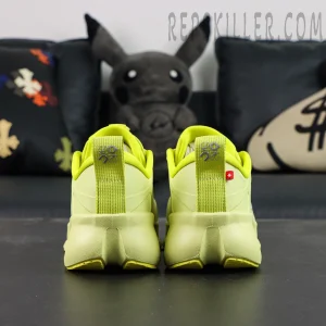 Loewe x ON Cloudsolo Lime Green sneakers, heel view