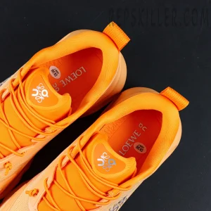 Loewe x ON Cloudsolo Orange sneakers, tongue and lining detail