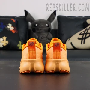 Loewe x ON Cloudsolo Orange sneakers, heel view