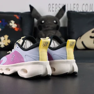 Loewe x ON Cloudsolo Pink Purple sneakers, rear view