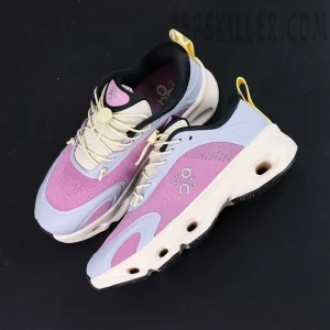 Loewe x ON Cloudsolo Pink Purple sneakers, top-down view