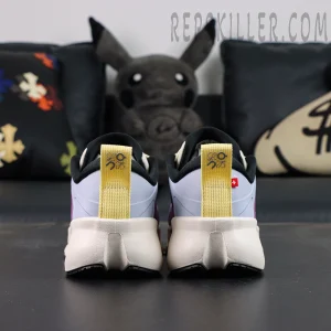 Loewe x ON Cloudsolo Pink Purple sneakers, heel view