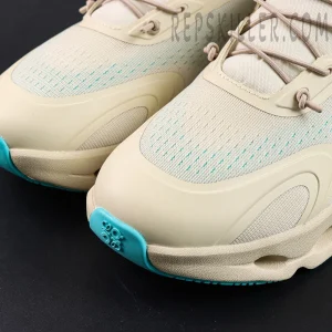 Loewe x ON Cloudsolo Sand Turquoise sneakers, toe box mesh detail