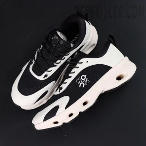 Loewe x On Cloudsolo White Black collaboration sneakers top view