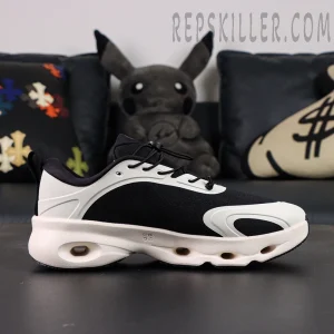 Loewe x On Cloudsolo White Black sneaker single shoe side profile