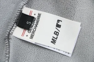 MLB New York Yankees Embroidered Fleece Jogger Pants Grey Wash label