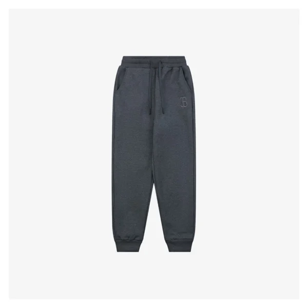 MLB New York Yankees Embroidered Fleece Jogger Pants Grey Front view