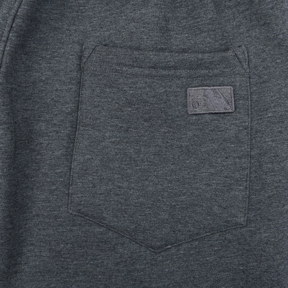 MLB New York Yankees Embroidered Fleece Jogger Pants Grey Pocket