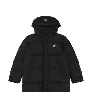 MLB New York Yankees Logo Long Down Jacket Black