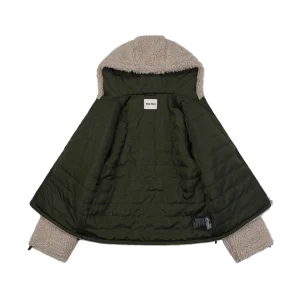 Miu Miu Automne Shearling Hooded Down Jacket Lining