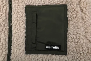 Miu Miu Automne Shearling Hooded Down Jacket Pocket