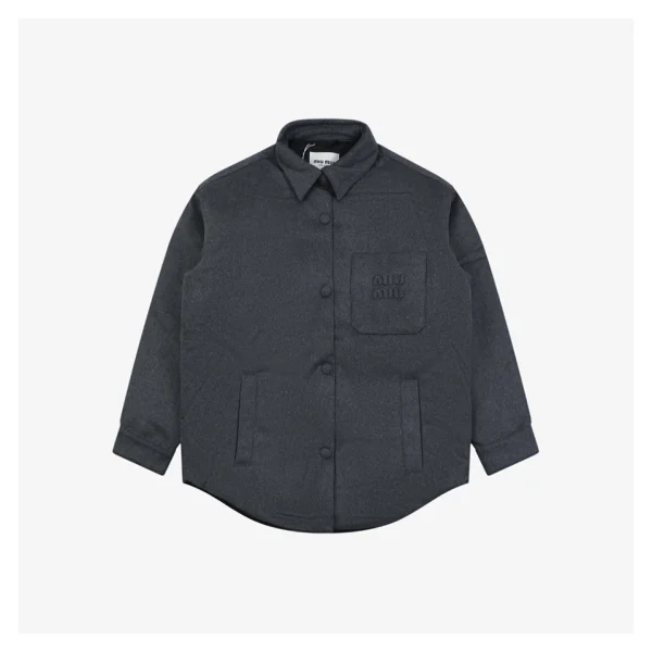 Miu Miu Cashmere Down-Filled Jacket Front view