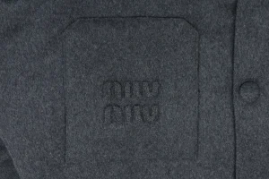 Miu Miu Cashmere Down-Filled Jacket Pocket