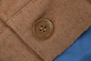 Miu Miu Color-Block Camel Hair Double-Layer Jacket Button