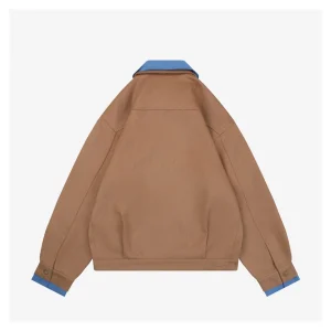 Miu Miu Color-Block Camel Hair Double-Layer Jacket Back view