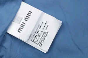 Miu Miu Embroidered Logo Poplin Jacket Wash label