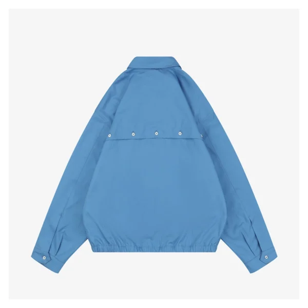 Miu Miu Embroidered Logo Poplin Jacket Back view