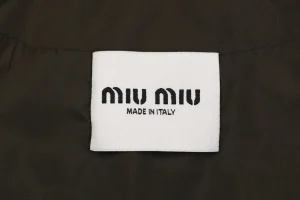 Miu Miu Leather Collar Down Vest Brand