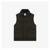 MM Leather Collar Down Vest
