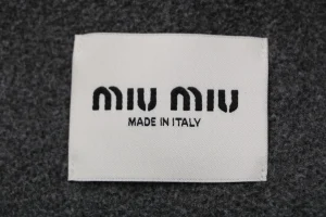 Miu Miu Logo Half-Zip Reversible Jacket Brand label