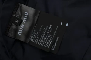 Miu Miu Logo Half-Zip Reversible Jacket Wash label