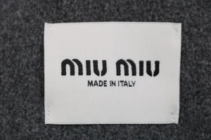 Miu Miu Logo Half-Zip Reversible Jacket Brand label