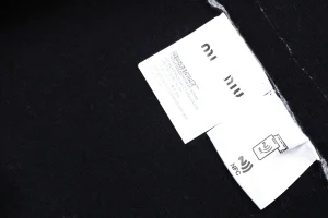 Miu Miu Logo Half-Zip Reversible Jacket Wash label