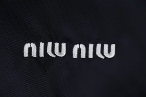 Miu Miu Logo Half-Zip Reversible Jacket Brand