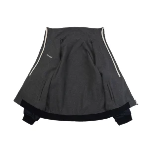 Miu Miu Logo Half-Zip Reversible Jacket Lining