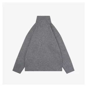 Miu Miu Logo Half-Zip Wool Blend Jacket Back view