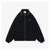 MM Logo Trim Collar Knit Zip Jacket