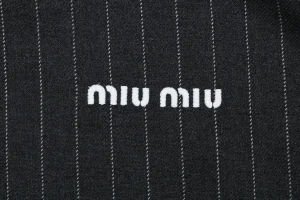 Miu Miu Pinstripe Wool Jacket Brand