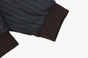 Miu Miu Pinstripe Wool Jacket Cuff