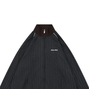 Miu Miu Pinstripe Wool Jacket