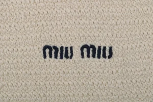 Miu Miu Red & Blue Ribbed Trim Cotton Zip-Up Jacket Brand