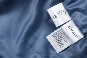 Miu Miu Washed Corduroy Padded Jacket Wash label