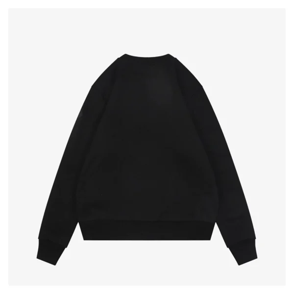 Moncler 3D Puff Logo Print Crewneck Sweatshirt Black Back view