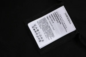 Moncler 3D Puff Logo Print Crewneck Sweatshirt Black Wash label