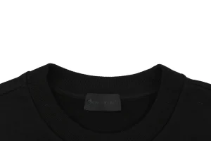 Moncler 3D Puff Logo Print Crewneck Sweatshirt Black Collar