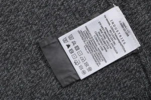 Moncler Arm Pocket Crewneck Wool Blend Sweater Wash label