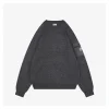 Mxxcler Arm Pocket Crewneck Wool Blend Sweater