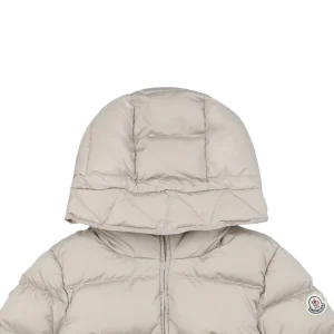 Moncler Avoce Short Slim-Fit Hooded Down Jacket Grey