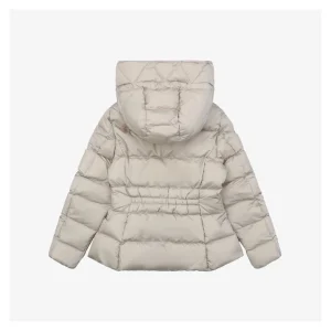 Moncler Avoce Short Slim-Fit Hooded Down Jacket Grey Back view