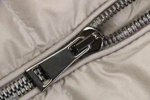 Moncler Christopher Raxxy 3D Quilted Down Vest Grey Zipper puller