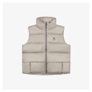 Moncler Christopher Raxxy 3D Quilted Down Vest Grey Front view