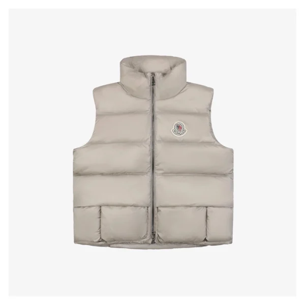 Moncler Christopher Raxxy 3D Quilted Down Vest Grey Front view