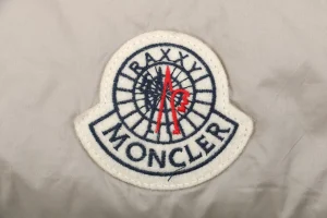 Moncler Christopher Raxxy 3D Quilted Down Vest Grey Brand label