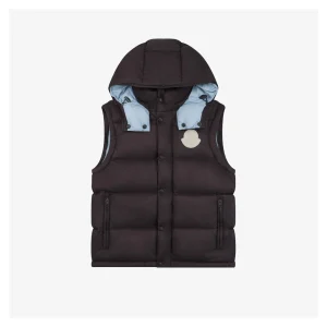 Moncler Cyclone Detachable Sleeve Hooded Down Jacket Front view